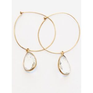 Gem drop earrings
